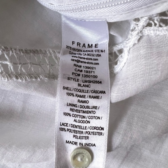 Spring-Perfect Lace Top [Frame, Like New, M] - Picture 6 of 7